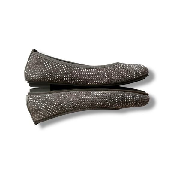 Vionic Spark 359 Willow Taupe Sparkle Rhinestone Ballet Flat Shoes Size 6.5 - Picture 3 of 9